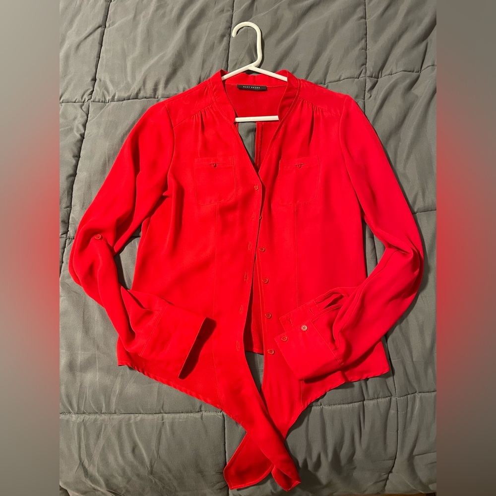 Red sexy blouse